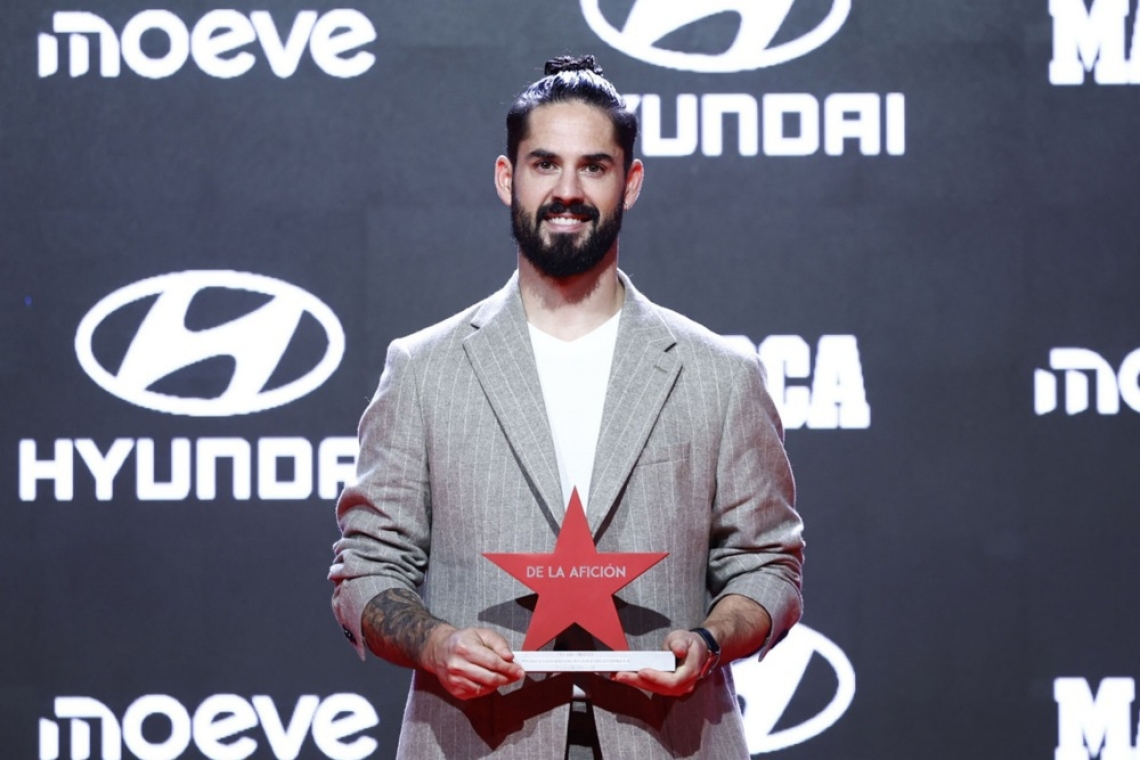 Isco prejel nagrado za najvrednejšega igralca po izboru navijačev